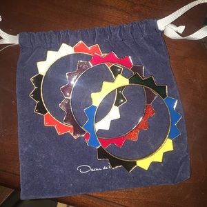 Oscar de la Renta bangles